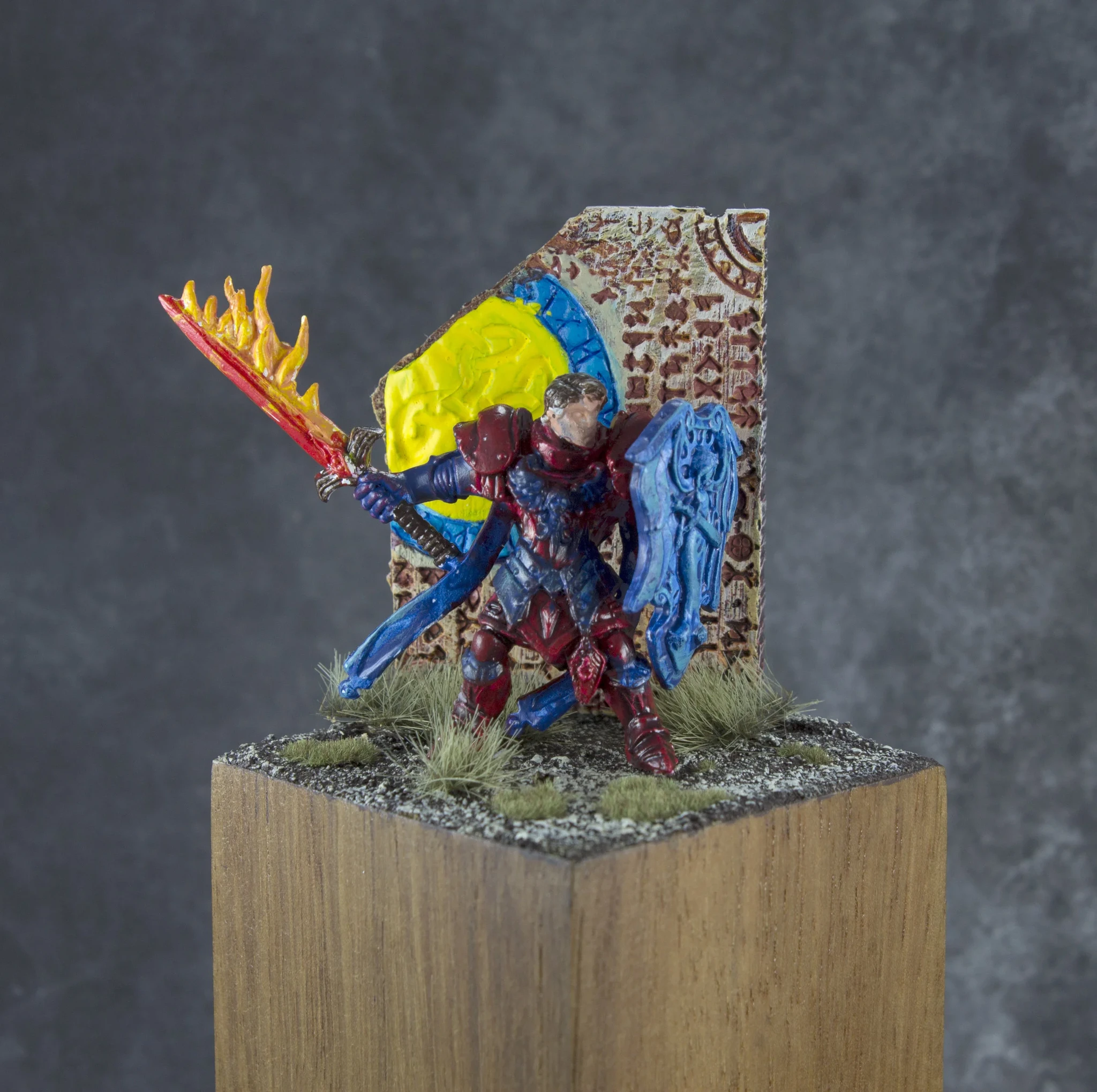 Paladin with Fiery Sword